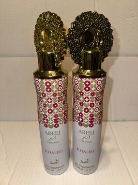 AREEJ Khaleej Air Freshener - Gold & White Floral Can